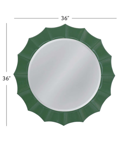 Green Altair Wall Mirror - Dimensional