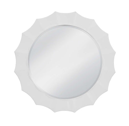 White Altair Wall Mirror - Straight On