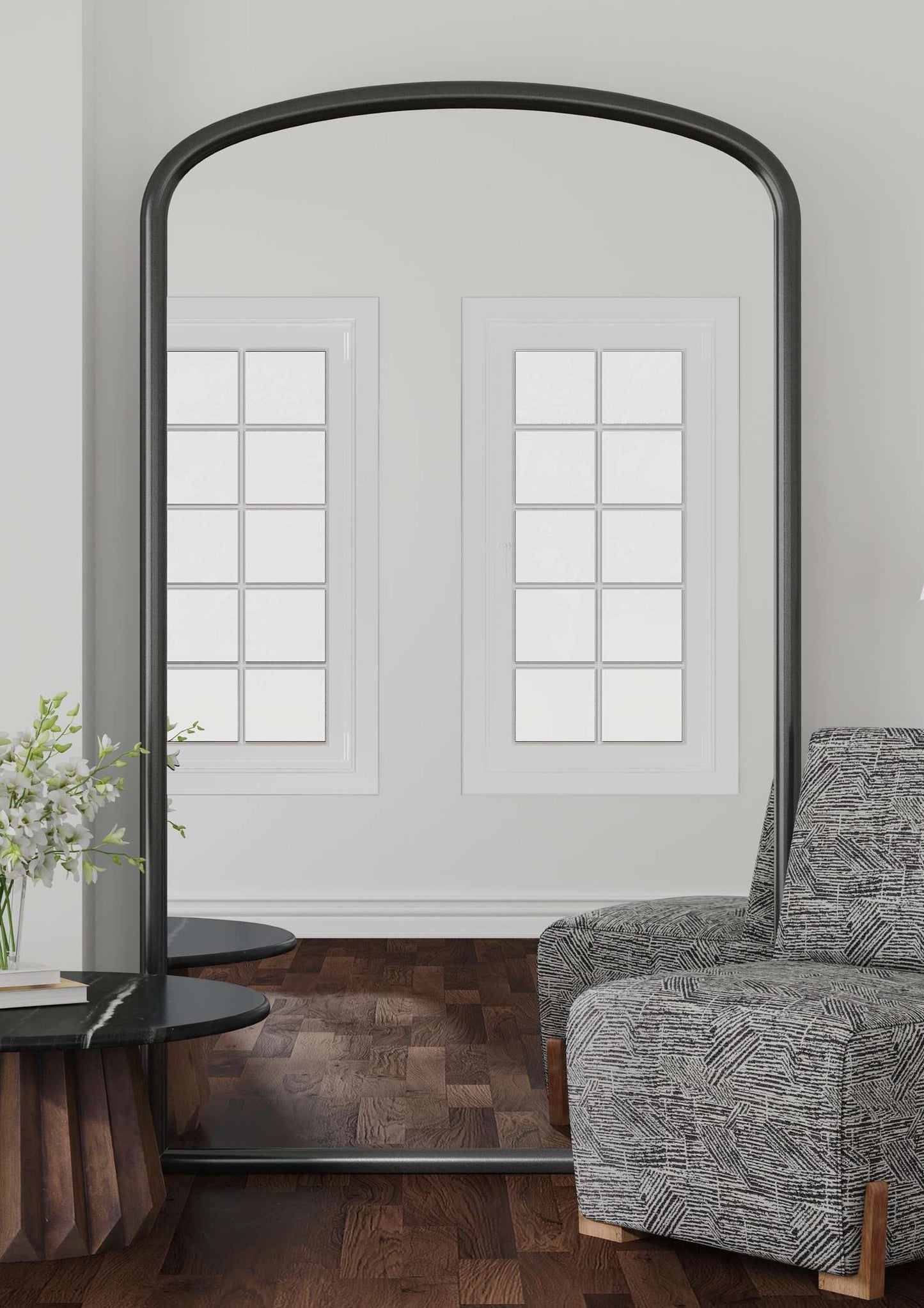 Brookings Floor Mirror - Black - Main
