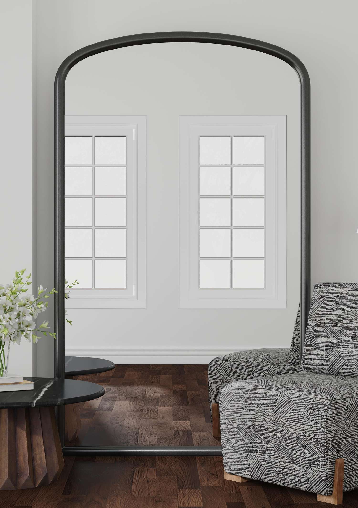 Brookings Floor Mirror - Black - Main
