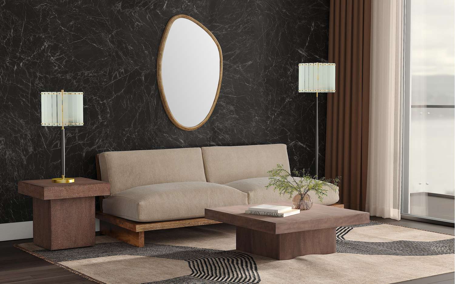 Margot Wall Mirror - Room Scene