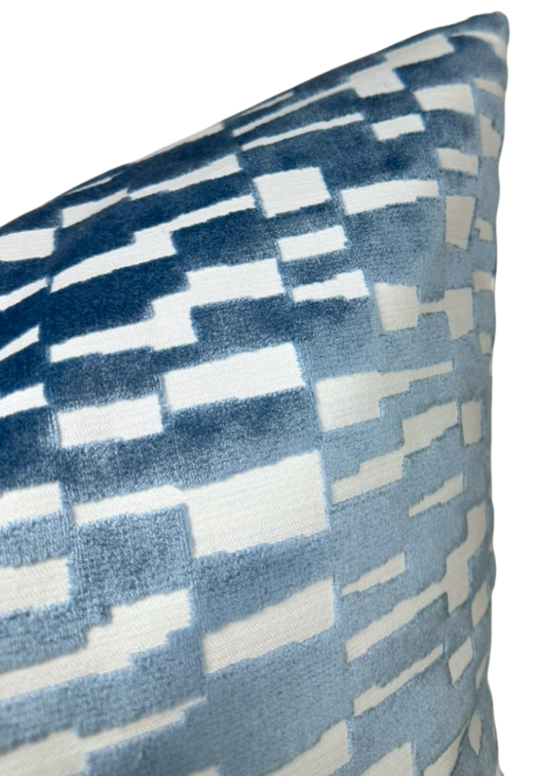 Mod Velvet Pillow in Marine Blue