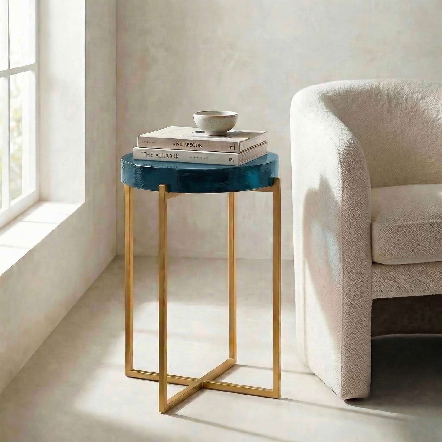 Marilee Accent Table - Blue - Main