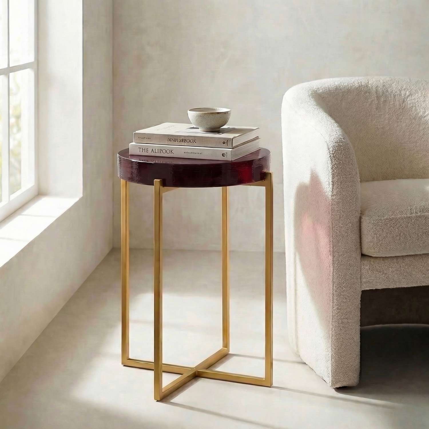 Marilee Accent Table - Red - Main