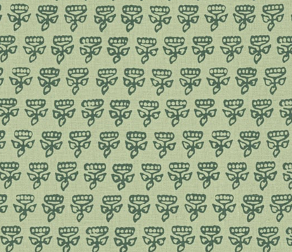 Mimi Floral Pillow in Green