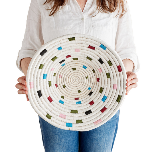 Mosaic Confetti Wall Basket