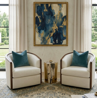 Ocean Mist Performance Velvet Pillow