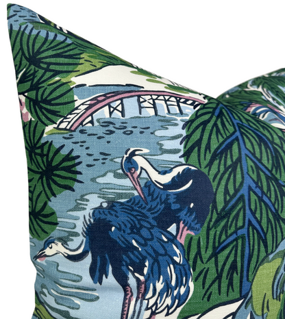Pagoda Pillow in Blue