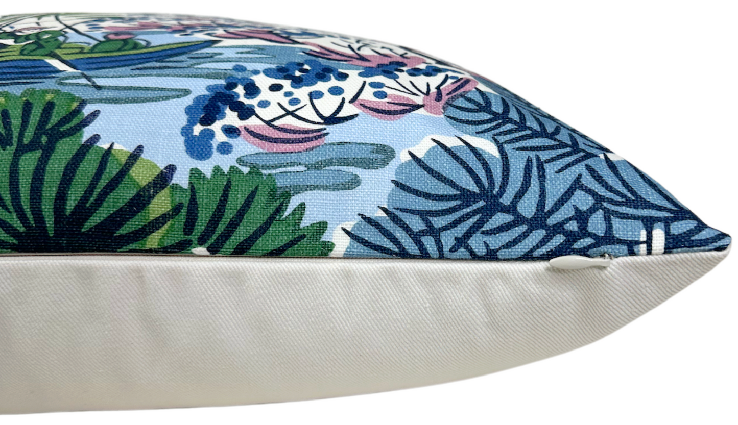 Pagoda Pillow in Blue