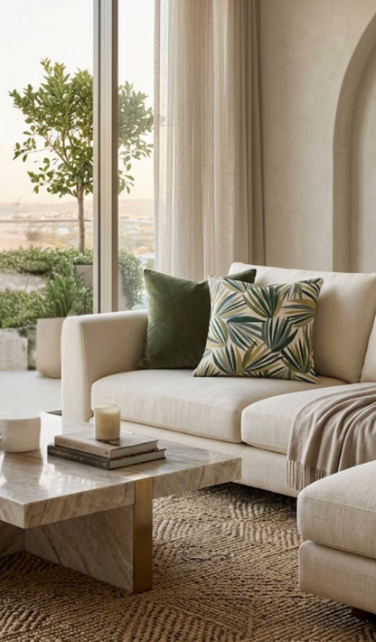 Palmetto Pillow in Verdigris