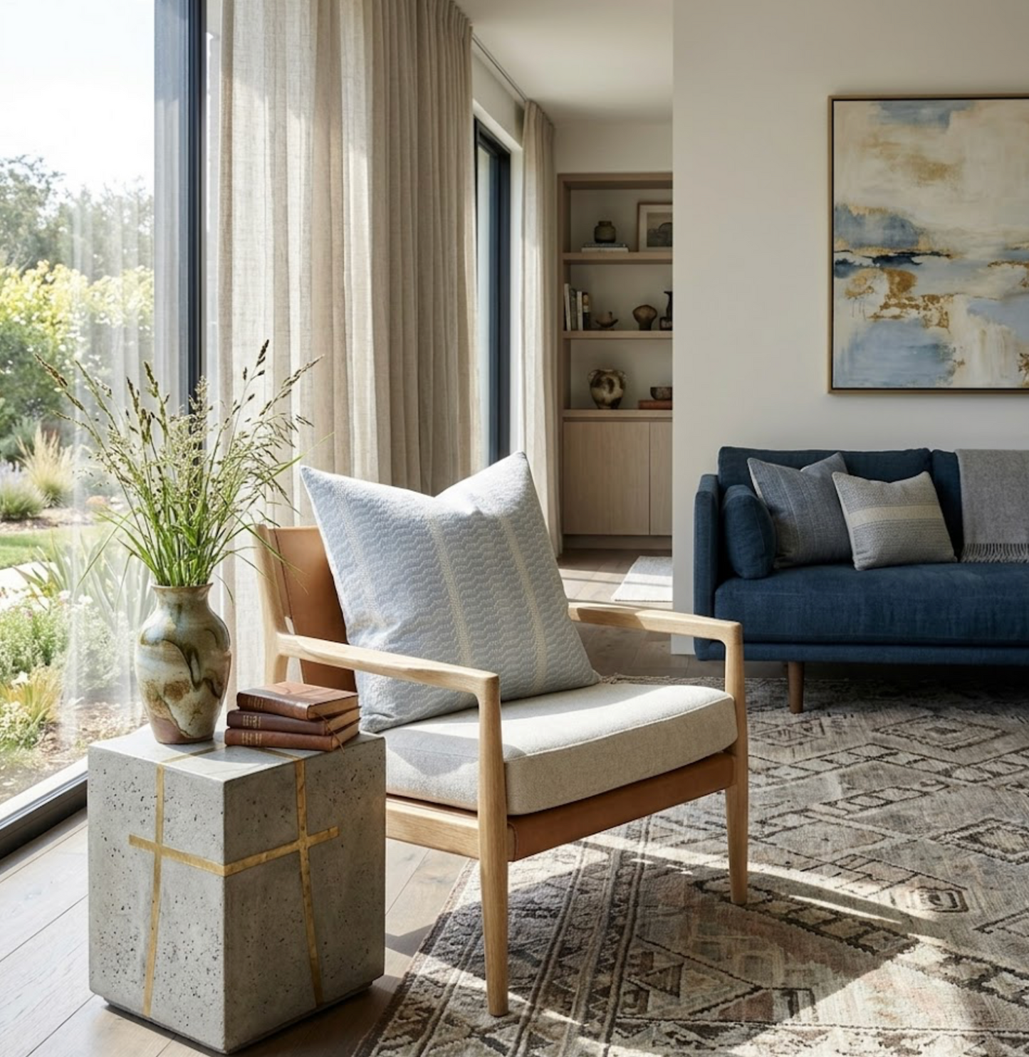 Pilar Pillow in Bluebell