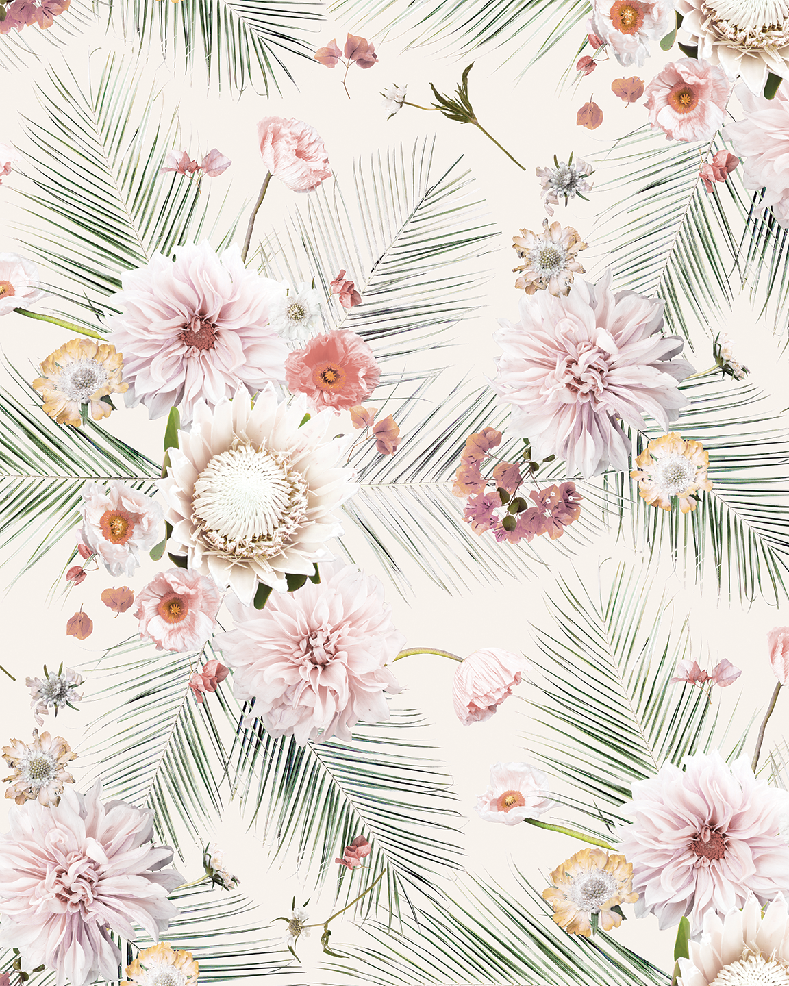 Palm Springs Wallpaper - Off-White