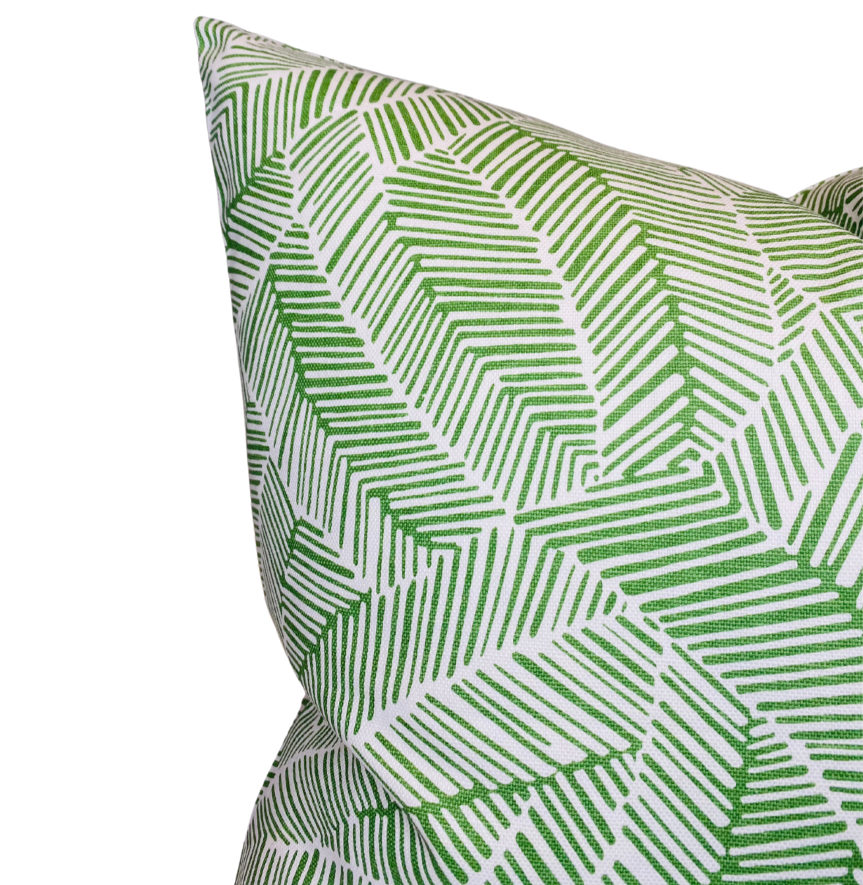 Abstract Leaf Pillow in Leaf Green
