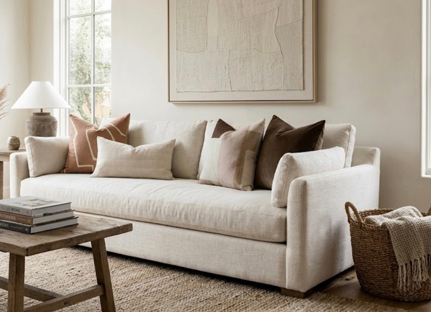 District Pillow in Silt Brown