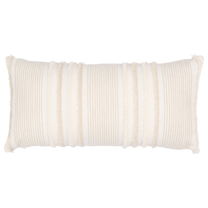 Billy Embroidered Pillow in Natural