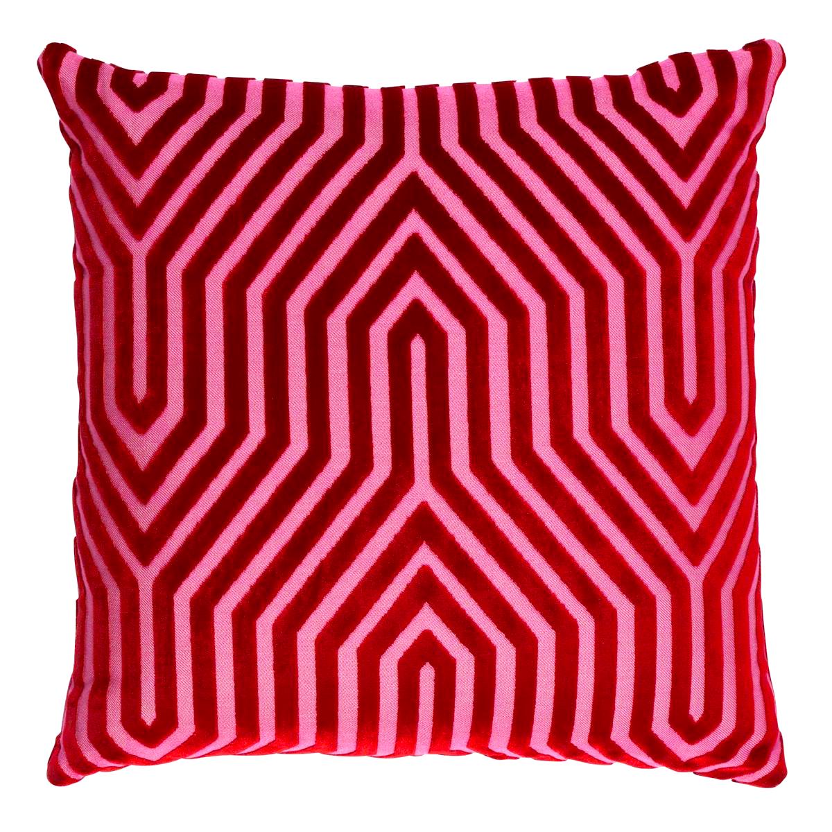 Vanderbilt Velvet Pillow in Fuchsia