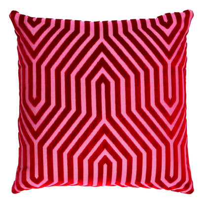 Vanderbilt Velvet Pillow in Fuchsia
