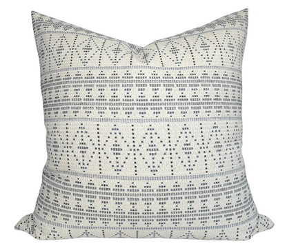 Souk Pillow in Onyx Indigo, Indoor Outdoor Pillows