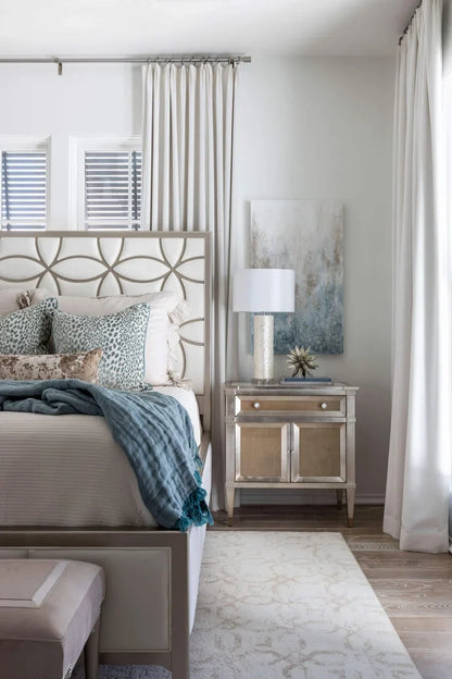 Spotted Velvet Pillow in Marine