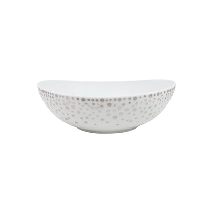 Silver Rain Large Salad Bowl