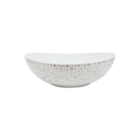 Silver Rain Large Salad Bowl