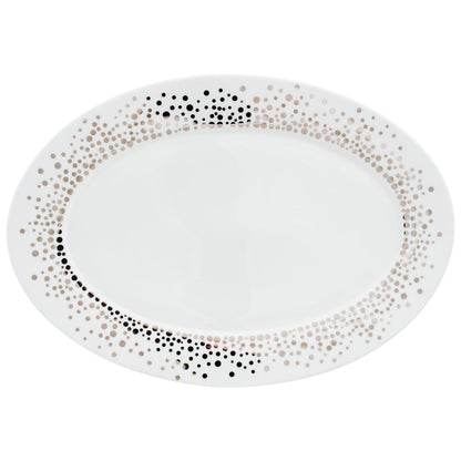 Silver Rain Large Oval Platter