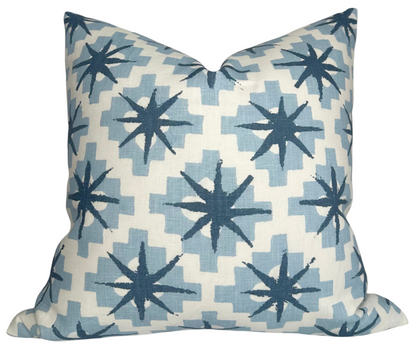 Starburst Pillow in North Blue/Blue