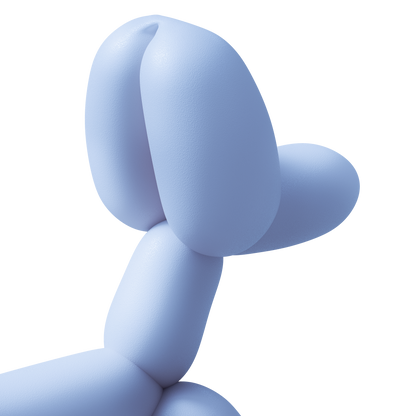 Balloon Dog Toy Blue