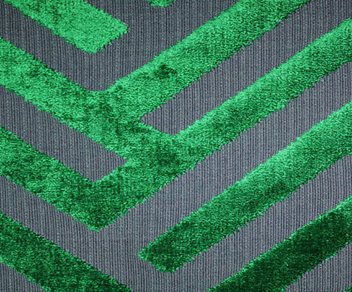 Emerald Green Cut Velvet Pillow
