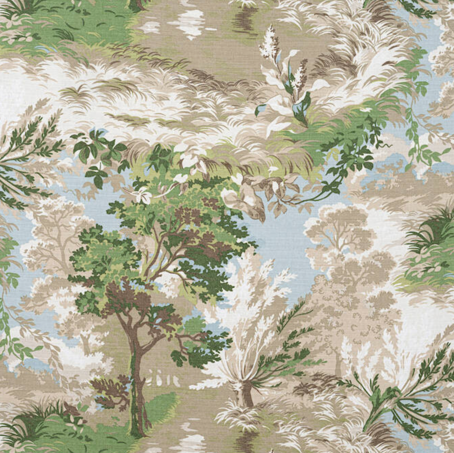 Lincoln Toile Pillow in Green