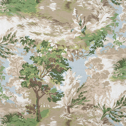 Lincoln Toile Pillow in Green
