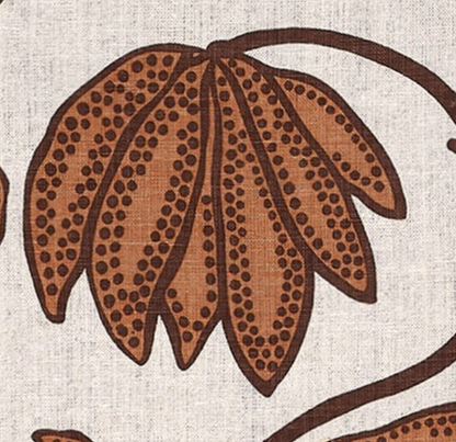 Desert Floral Pillow in Ochre
