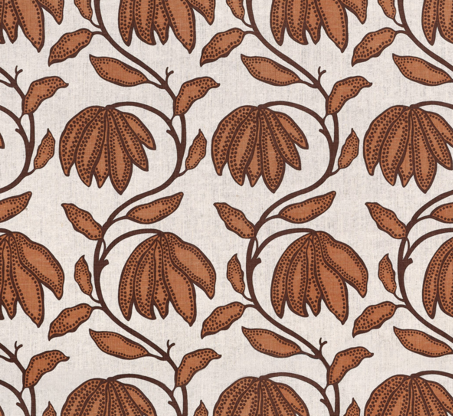 Desert Floral Pillow in Ochre