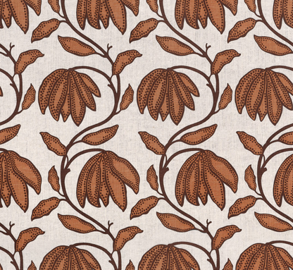 Desert Floral Pillow in Ochre