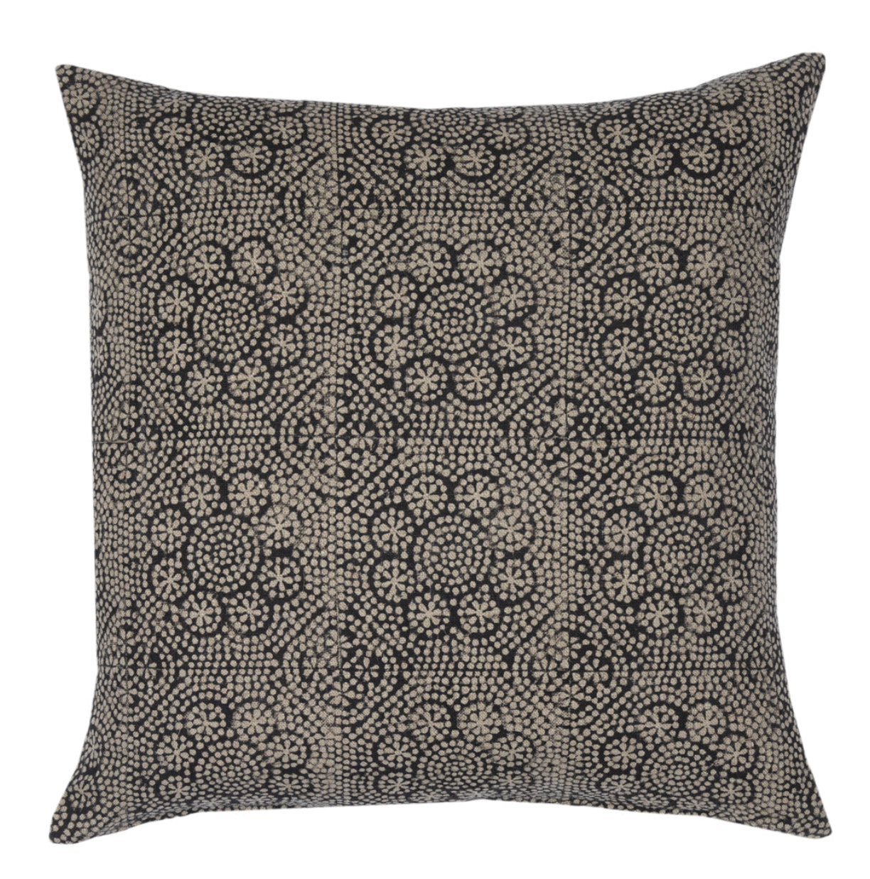 Floral Pillow in Noir