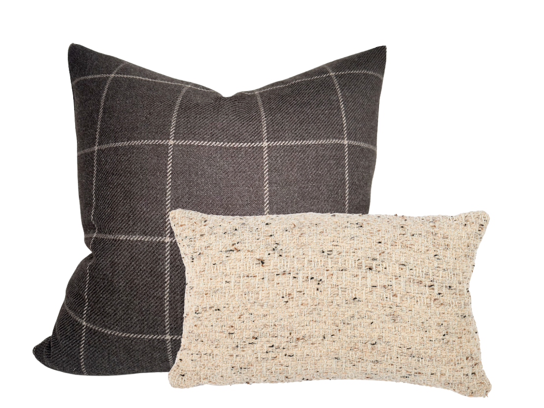 Bancroft Wool Pillow in Sable Brown