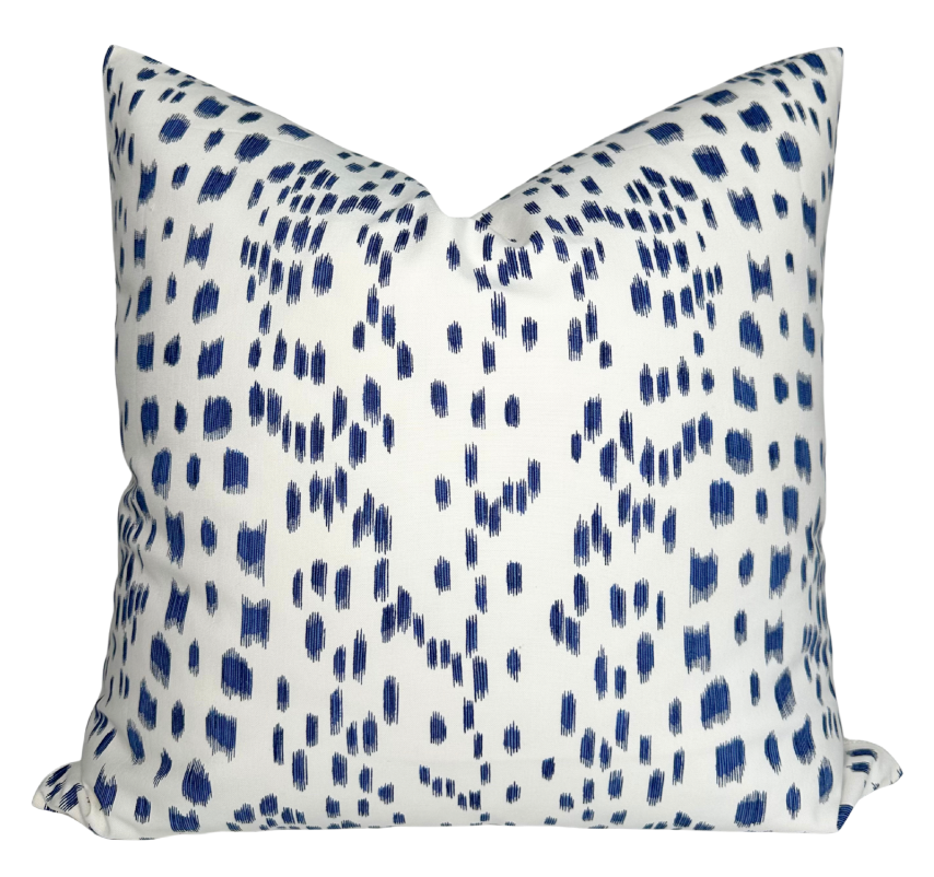Les Touches Pillow in Blue