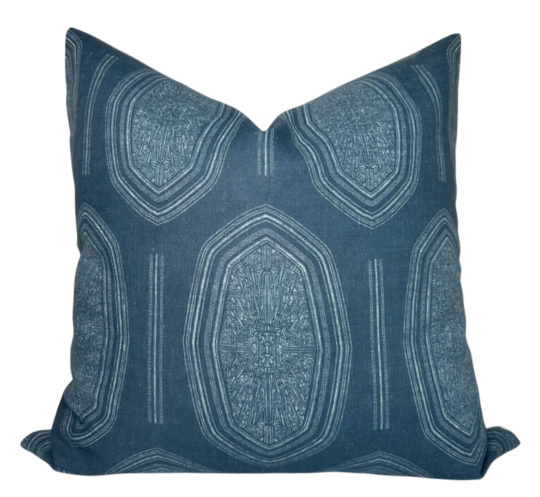 Kamba Pillow in Indigo Blue