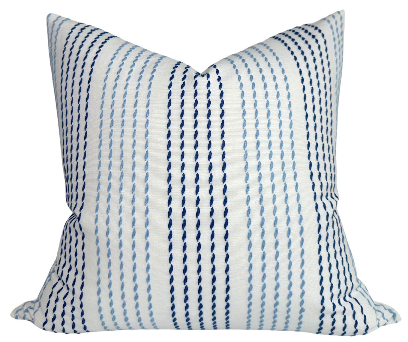 Running Stitches Pillow in Blues