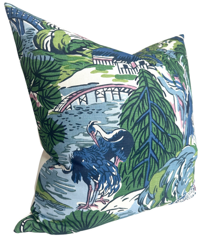 Pagoda Pillow in Blue