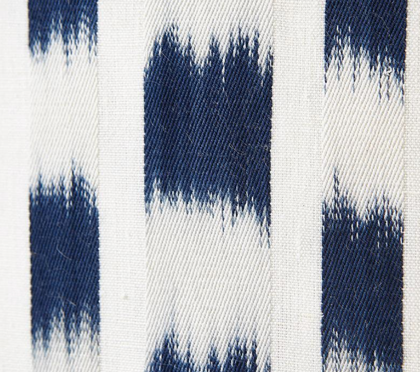 Izmir Stripe Pillow in Indigo Blue