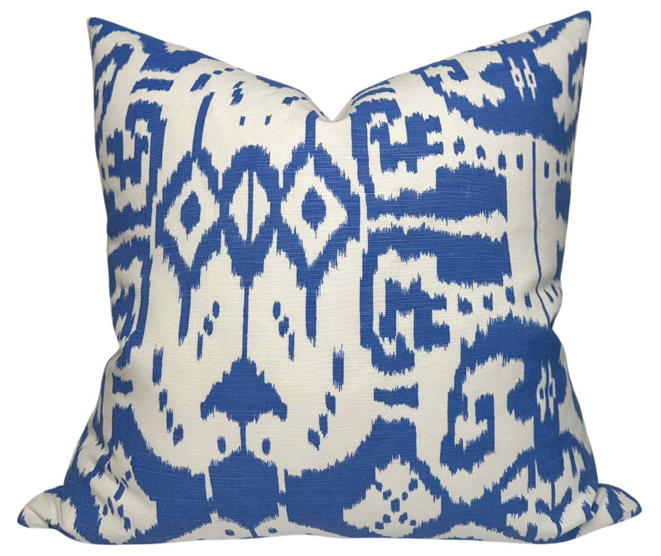 Island Ikat Pillow in Royal Blue
