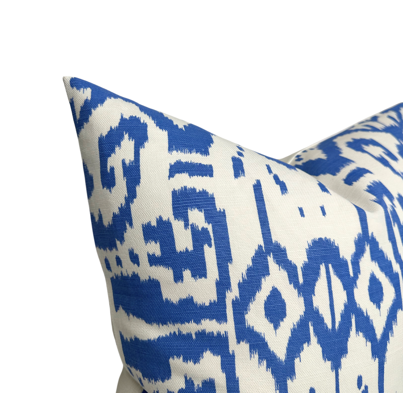 Island Ikat Pillow in Royal Blue