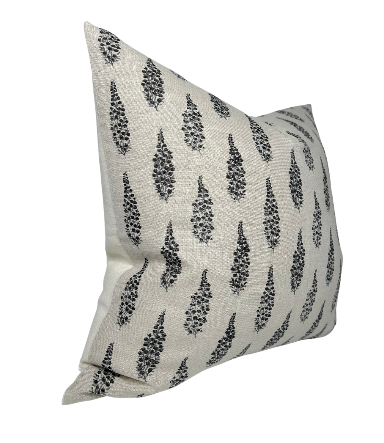 Hollyhock Pillow in Jet