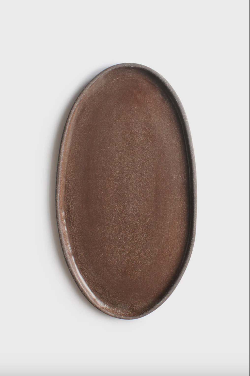 Handmade Oval Stoneware Serving Platter "Pumpernikel"