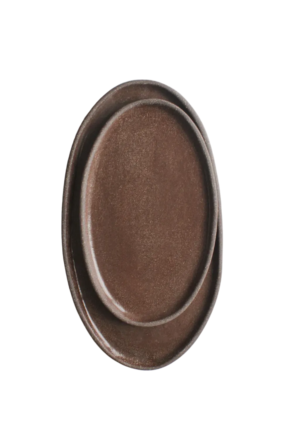 Handmade Oval Stoneware Serving Platter "Pumpernikel"