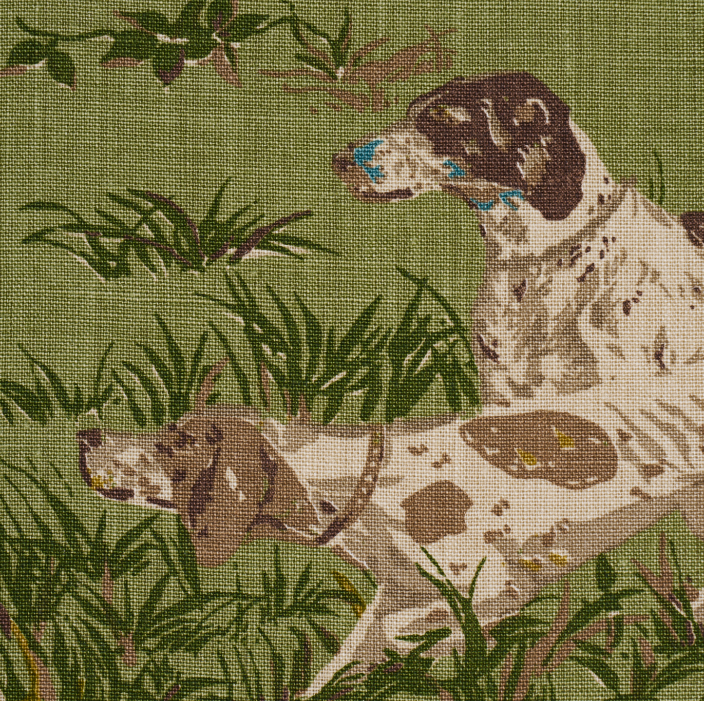 Pointers Pillow in Meadow Green