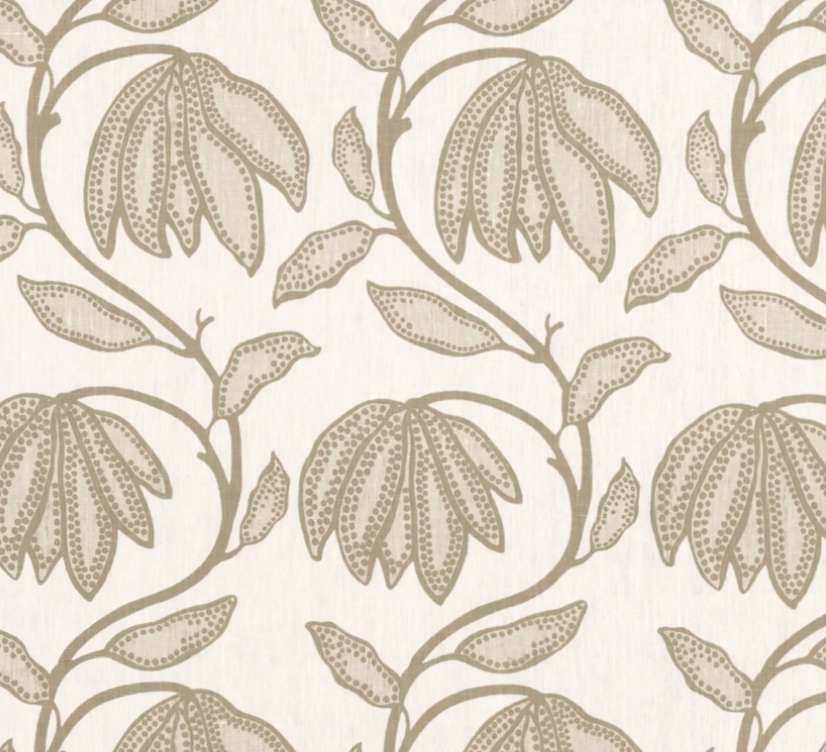 Desert Floral Pillow in Birch Natural