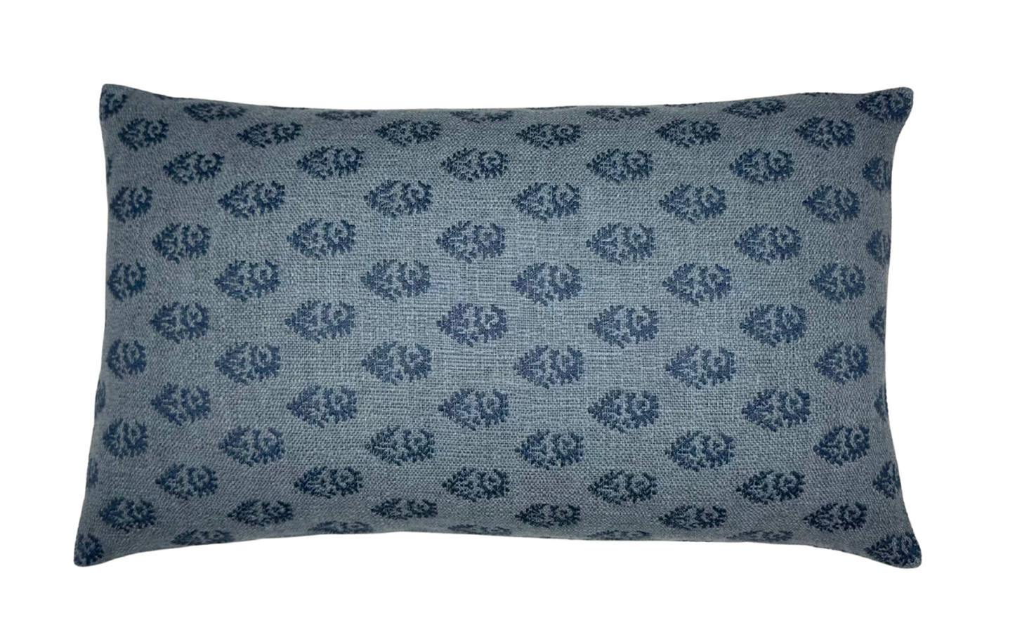 Rajmata Pillow in Blue, Indoor/Outdoor Pillows