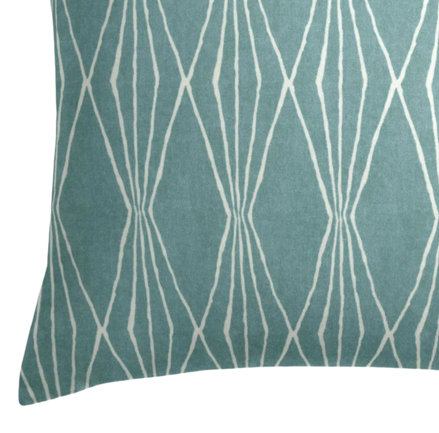 Handcut Shapes Pillow in Rain Blue